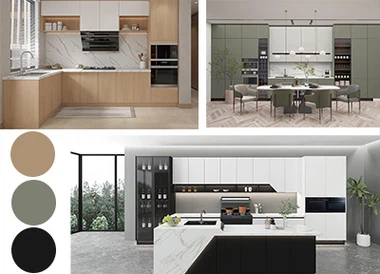 Jsou dvoubarevné kuchyňské skříňky ve stylu v roce 2024