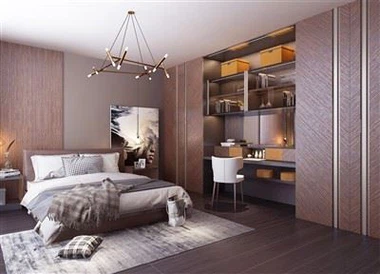 Minimalistická šatní skříň do hlavní ložnice